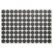 Blokpatroon - Zwart op wit Stof (Yard (91,4 cm))