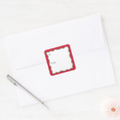 Blokprint Guirlande Vierkante Sticker (Envelop)