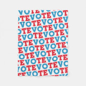 Blokscript "STEMMING" — Blanket Fleece Deken (Voorkant)