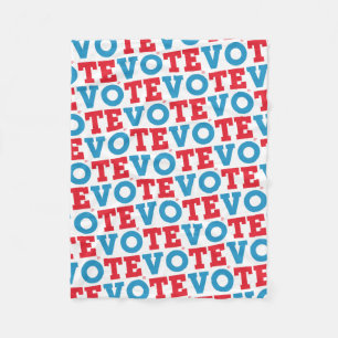 Blokscript "STEMMING" — Blanket Fleece Deken