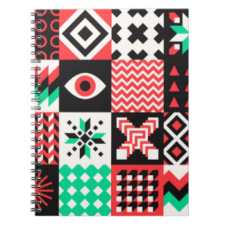 blokvormen Abstracte achtergrond. Notitieboek
