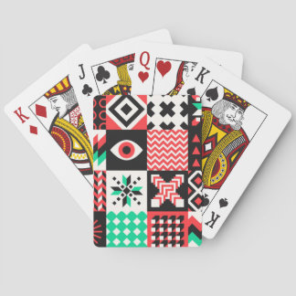blokvormen Abstracte achtergrond. Pokerkaarten
