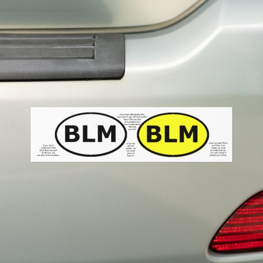 BLOM's trainingsovaal of vensterstickers Bumpersticker (Op auto)