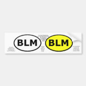 BLOM's trainingsovaal of vensterstickers Bumpersticker (Voorkant)