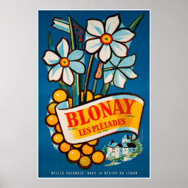 Blonay, Les Pléiades, Zwitserland,Reisposter Poster