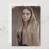 blond Afstudeerder meisje Afstuderen foto bekendma Kaart (Achterkant)