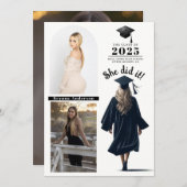 blond Afstudeerder meisje Afstuderen foto bekendma Kaart (Voorkant / Achterkant)