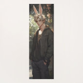 Blond Anime Bunny Boy Yogamat (Achterkant)