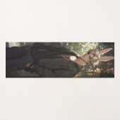 Blond Anime Bunny Boy Yogamat (Voorkant (horizontaal))