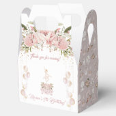 Blond ballerina blush roze ballet verjaardagsfeest bedankdoosjes (Geopend)