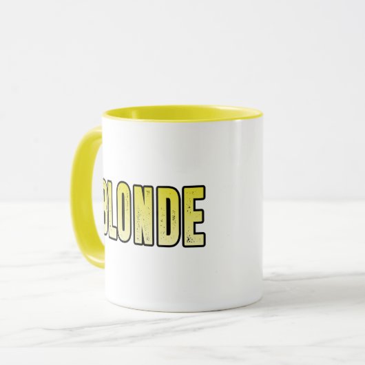 Blond, blond minnaar mok (Voorkant links)