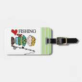 Blond Boy I Love Vist Bagagelabel (Voorkant horizontaal)