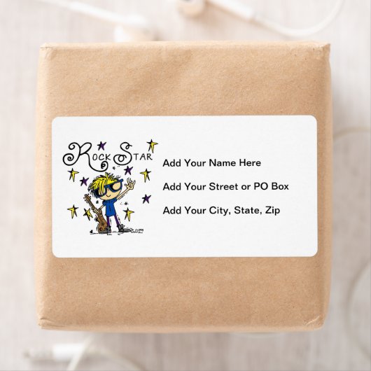 Blond Boy Rock Star Etiket (Insitu)