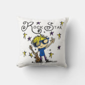 Blond Boy Rock Star Kussen (Voorkant)