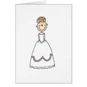 Blond bride kaart met ijkkerkaart (Voorkant)