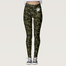 Blond & Broek - Groene Camouflage Leggings