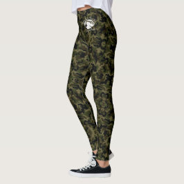 Blond & Broek - Groene Camouflage Leggings