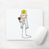 Blond Bruid Muismat (Met muis)