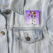 Blond Cheerleader Button (In situ)