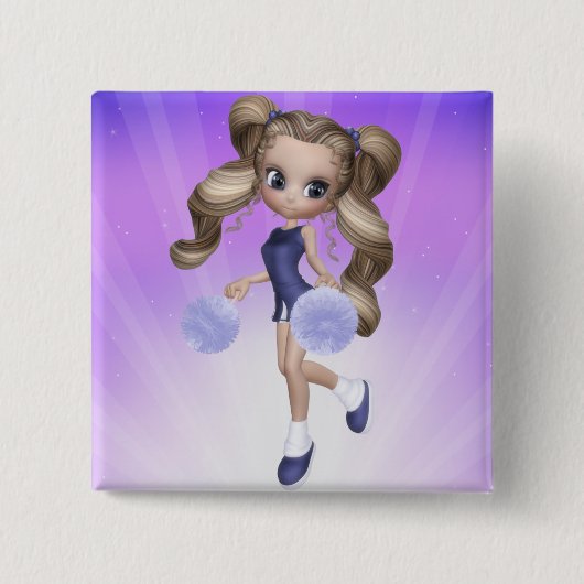 Blond Cheerleader Button (Voorkant)