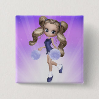 Blond Cheerleader Button