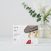 Blond - Chubby Visitekaartje (Staand voorkant)