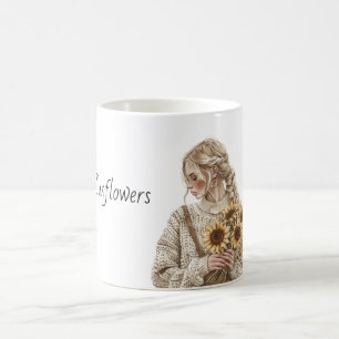 Blond Dames Sunflowers Trui Koffiemok