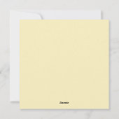 Blond (effen kleur) feestdagenkaart (Achterkant)