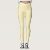 Blond effen kleur leggings (Voorkant)