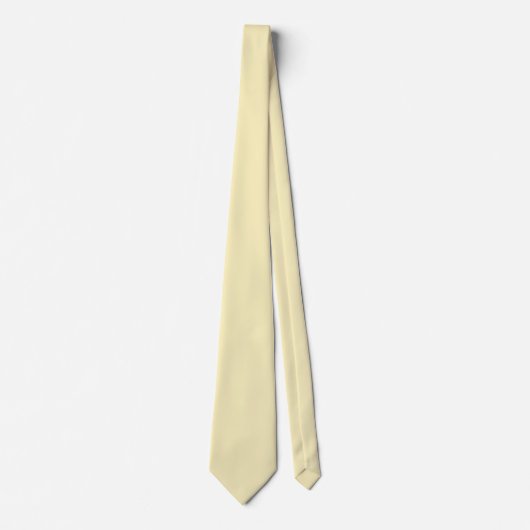 Blond effen kleur stropdas (Voorkant)