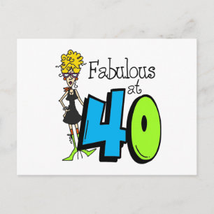 Blond Fabulous op 40 oktober Briefkaart