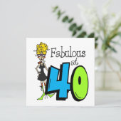 Blond Fabulous op 40 oktober Kaart (Staand voorkant)