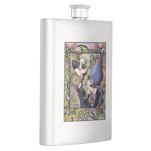 Blond Fairy Bloemen Paarse Flacon (Rechts)