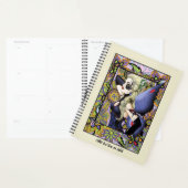 Blond Fairy Bloemen Paarse Planner (Display)
