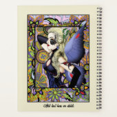 Blond Fairy Bloemen Paarse Planner (Achterkant)