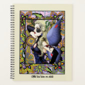 Blond Fairy Bloemen Paarse Planner (Voorkant)