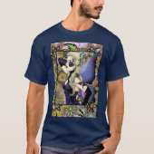 Blond Fairy Bloemen Paarse T-shirt (Voorkant)