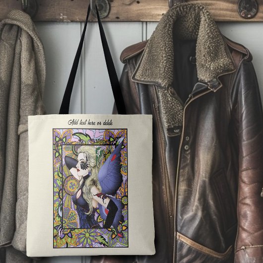 Blond Fairy Bloemen Paarse Tote Bag