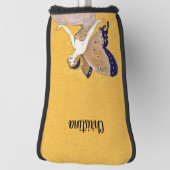  Blond Fairy Monarch Vlindervleugels Geel Golfheadcover (Draai 90)