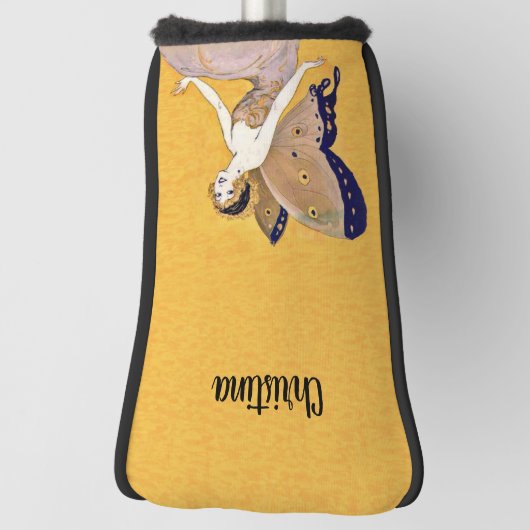  Blond Fairy Monarch Vlindervleugels Geel Golfheadcover (Draai 90)