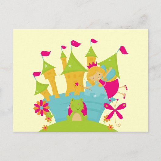 Blond Fairy Princess Briefkaart (Voorkant)