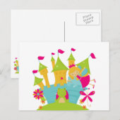 Blond Fairy Princess Briefkaart (Voorkant / Achterkant)