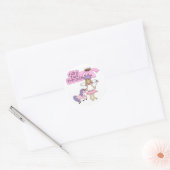 Blond Fairy Tale Princess Ronde Sticker (Envelop)