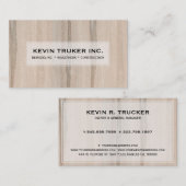 Blond faux Wood Texture Remodeling Visitekaartje (Voorkant / Achterkant)