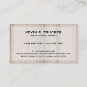 Blond faux Wood Texture Remodeling Visitekaartje (Achterkant)