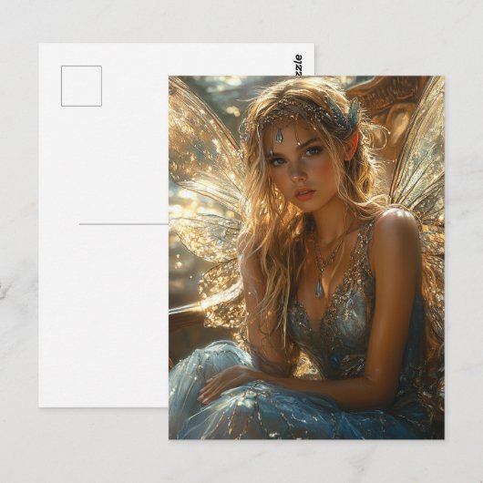 blond fee briefkaart (Voorkant / Achterkant)