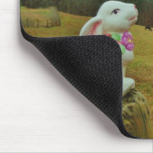 Blond geel paard en paashaas muismat (Hoek)