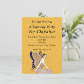  blond geventiedag, zachte vlinder, geel kaart (Staand voorkant)