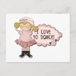 Blond Girl Dancer Tshirts en Gifts Briefkaart