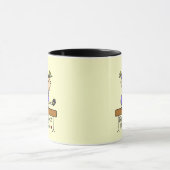 Blond Girl Gymnast op Beam Tshirts en Gifts Mok (Midden)